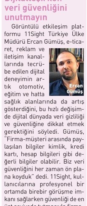 Dijitalleşirken Veri Güvenliğini Unutmayın! – Kobi Efor Dergisi 2 Haziran 2020