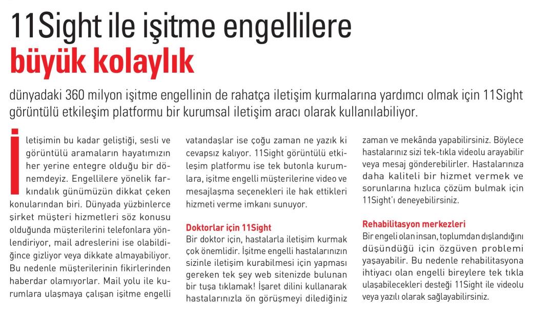 İşitme Engellilere Büyük Kolaylık – Medikal Plus Dergisi 21 Mayıs 2020